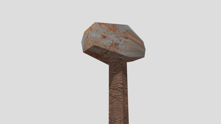 Martelo low-poly estilizado – Modèle 3D gratuit STL