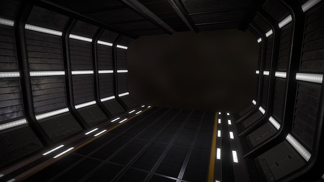 SciFi Corridor 3D Model