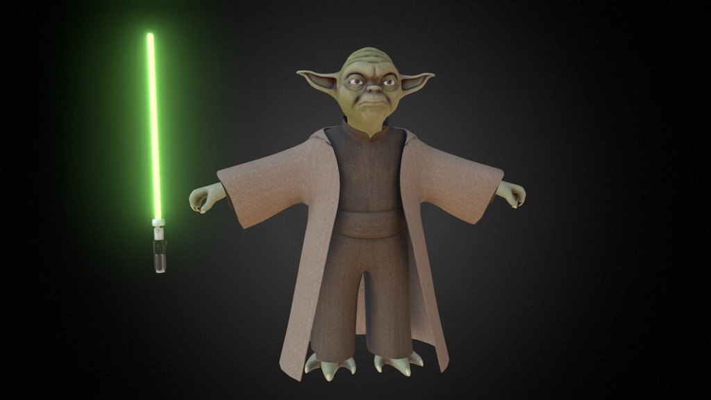 Yoda (Fan Art) - 3D model by Andreas Z (@qzawier) [0f50079] - Sketchfab