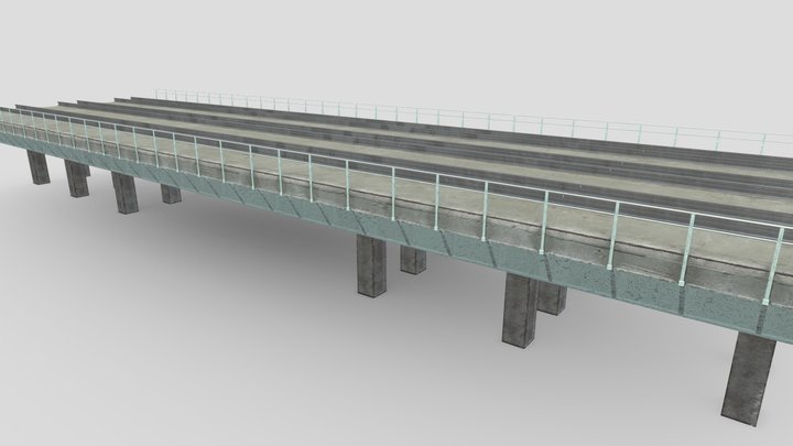 Rail Bridge REWORKED 3D Model