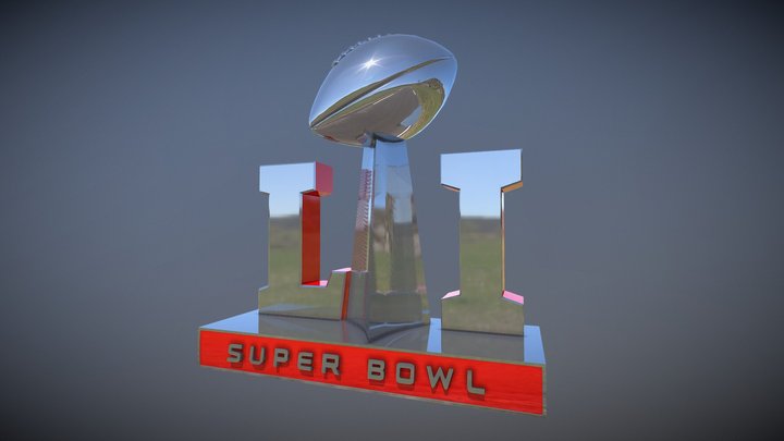 Super Bowl 51 3D Model