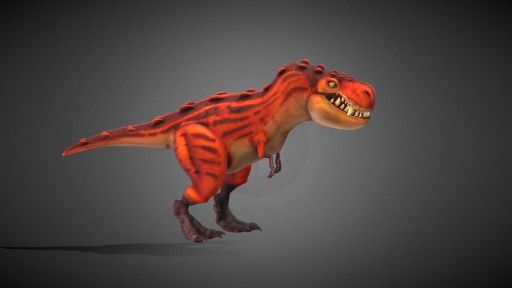 Toon Tyrannosaurus Rex 3D Model