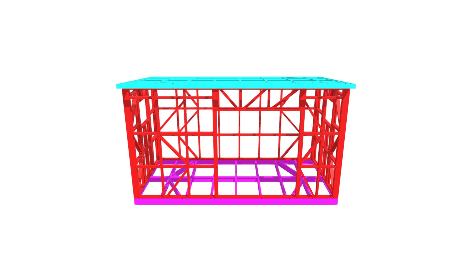 4.8 x 2.4m Cabin - 3D model by Steel Frames Direct & Go Tiny Frame Kits ...
