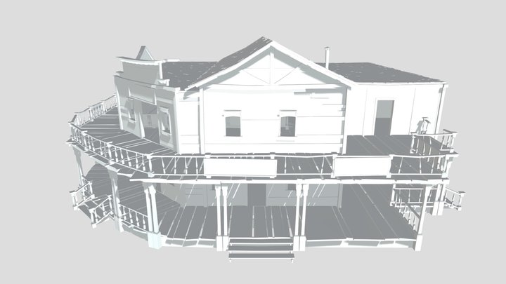 RDR1 - Armadillo Saloon [NO TEXTURE] 3D Model