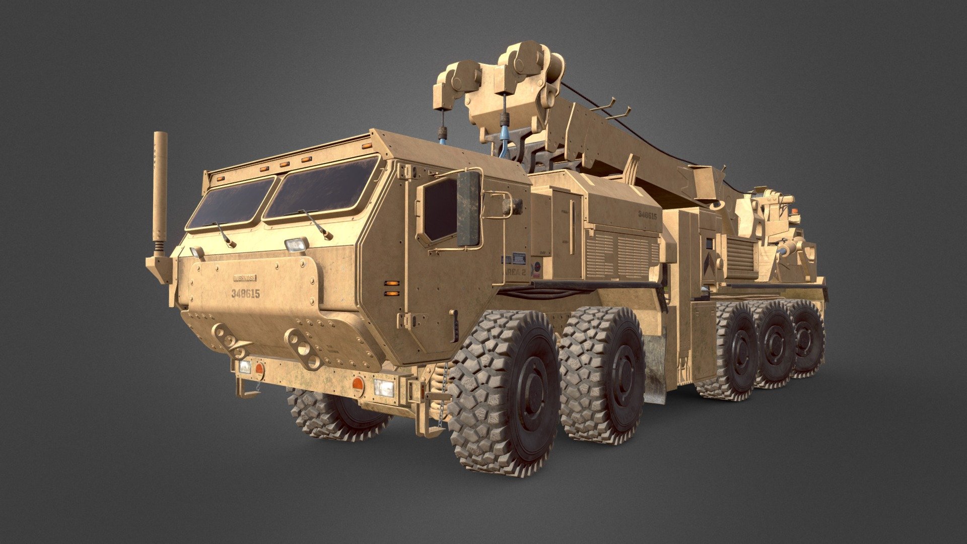 Oshkosh LVSR Military Recovery Heavy Truck - 3D model by Vladislav ...