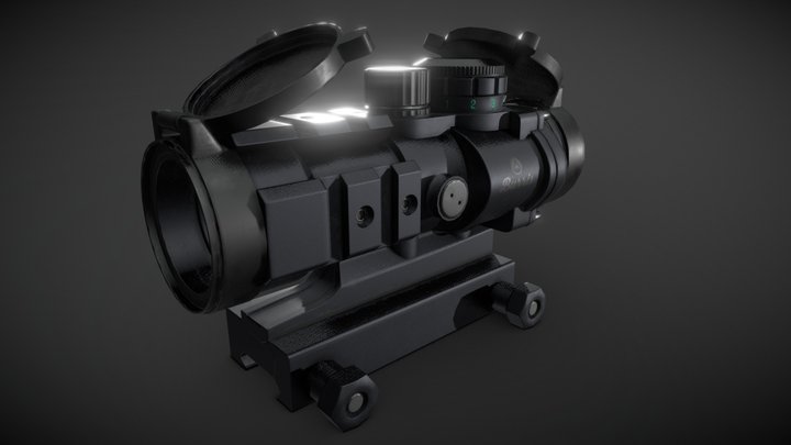 Burris AR-332 Scope 3D Model