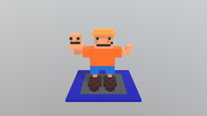 Guy With Head 3D Model