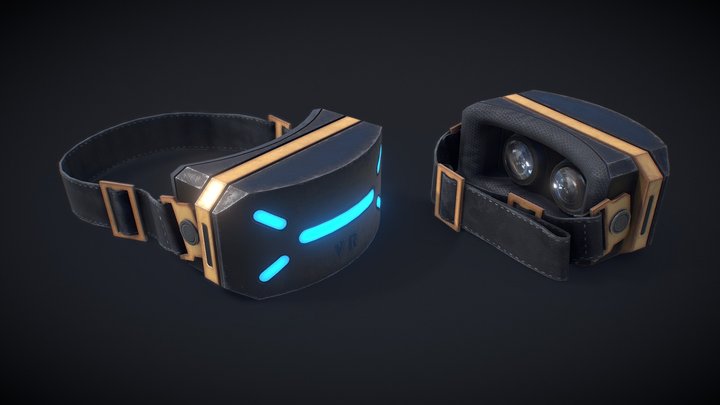 Virtual Reality Glasses 3D Model