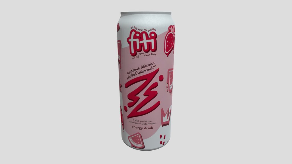 Fiti Energy Drink Can 3d Model