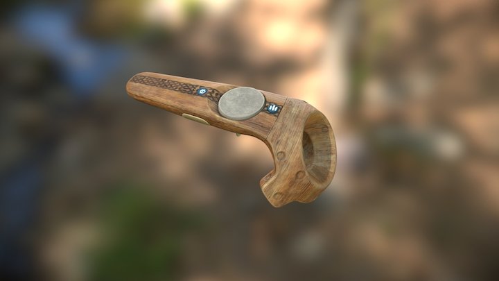 Vive Controller - Viking Wood 3D Model