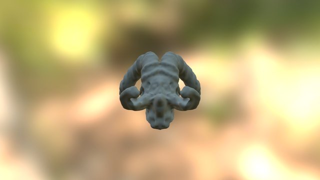 Creature Head 3D Model