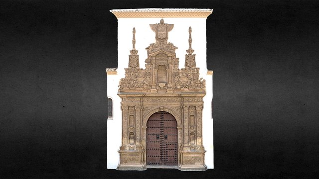 Fachada de la Iglesia de Santiago, Guadix 3D Model