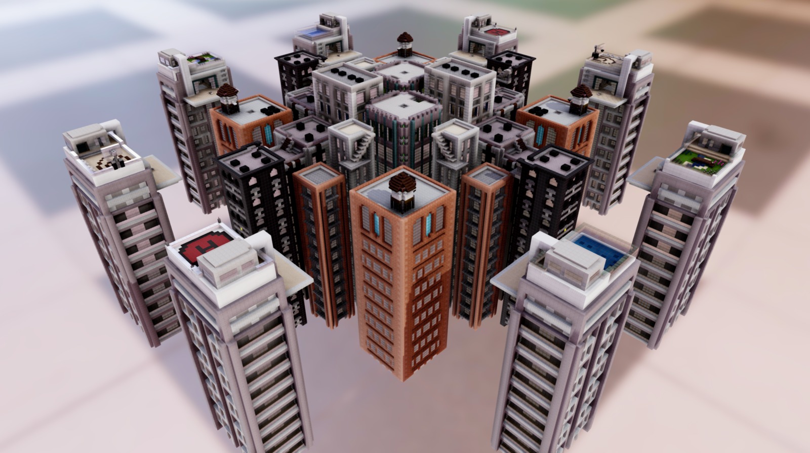 Rooftops - 3D model by Luke (@pixelsandblocks) [0f590db] - Sketchfab