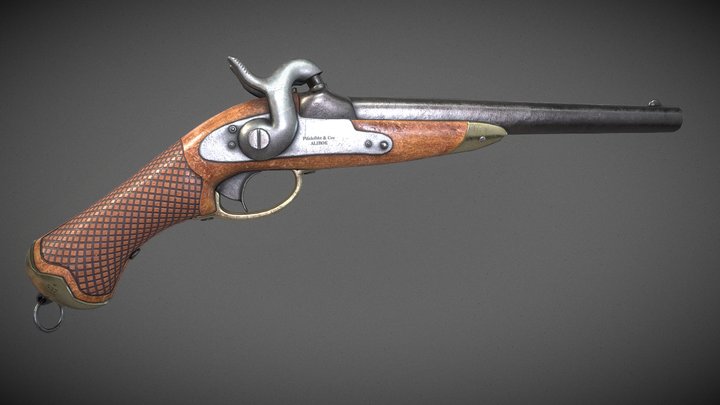 Shotgun Modeling And Texturing 3D Model