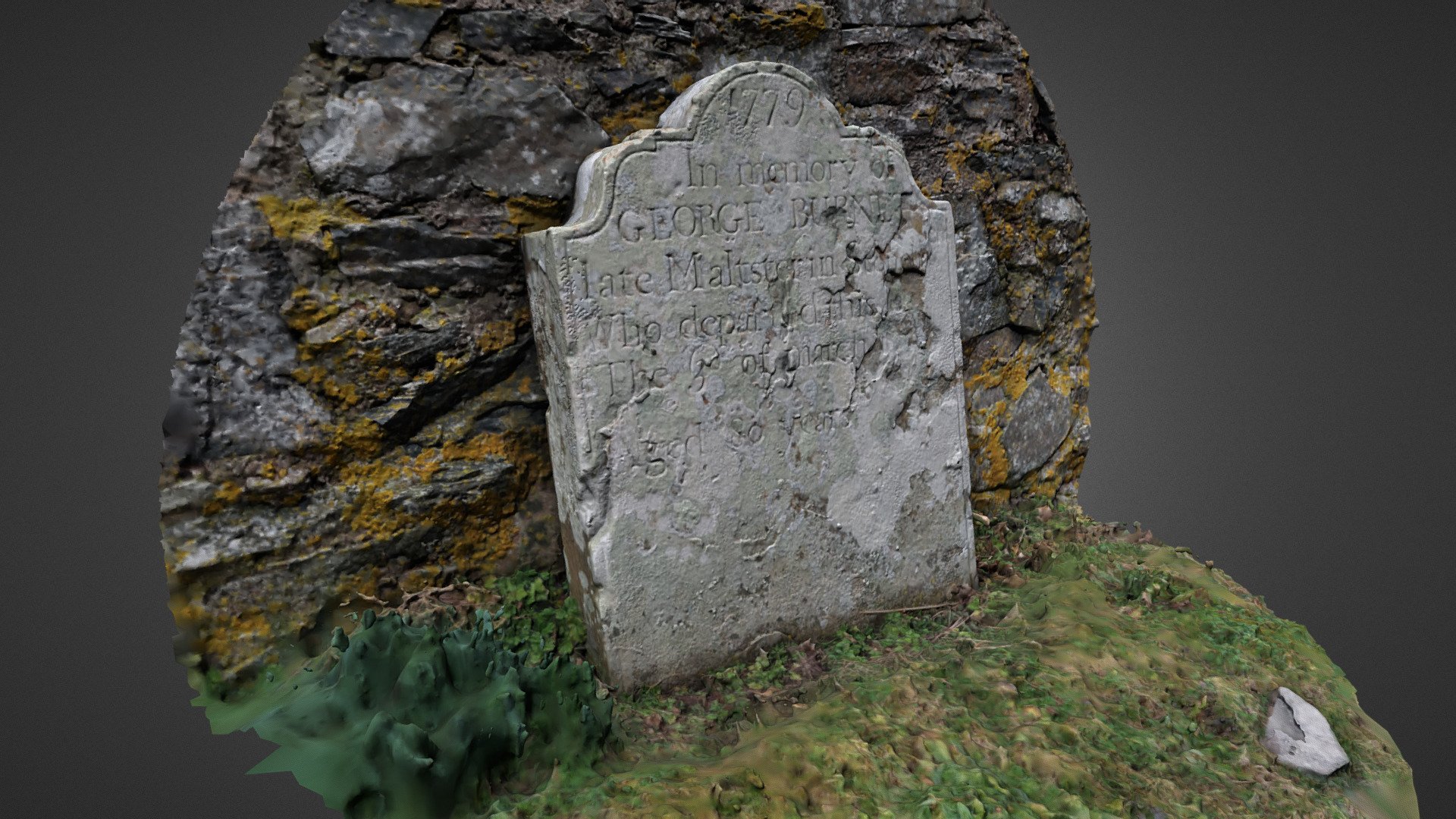 1779 Gravestone, St Mary's Churchyard, Cowie - Download Free 3D model ...