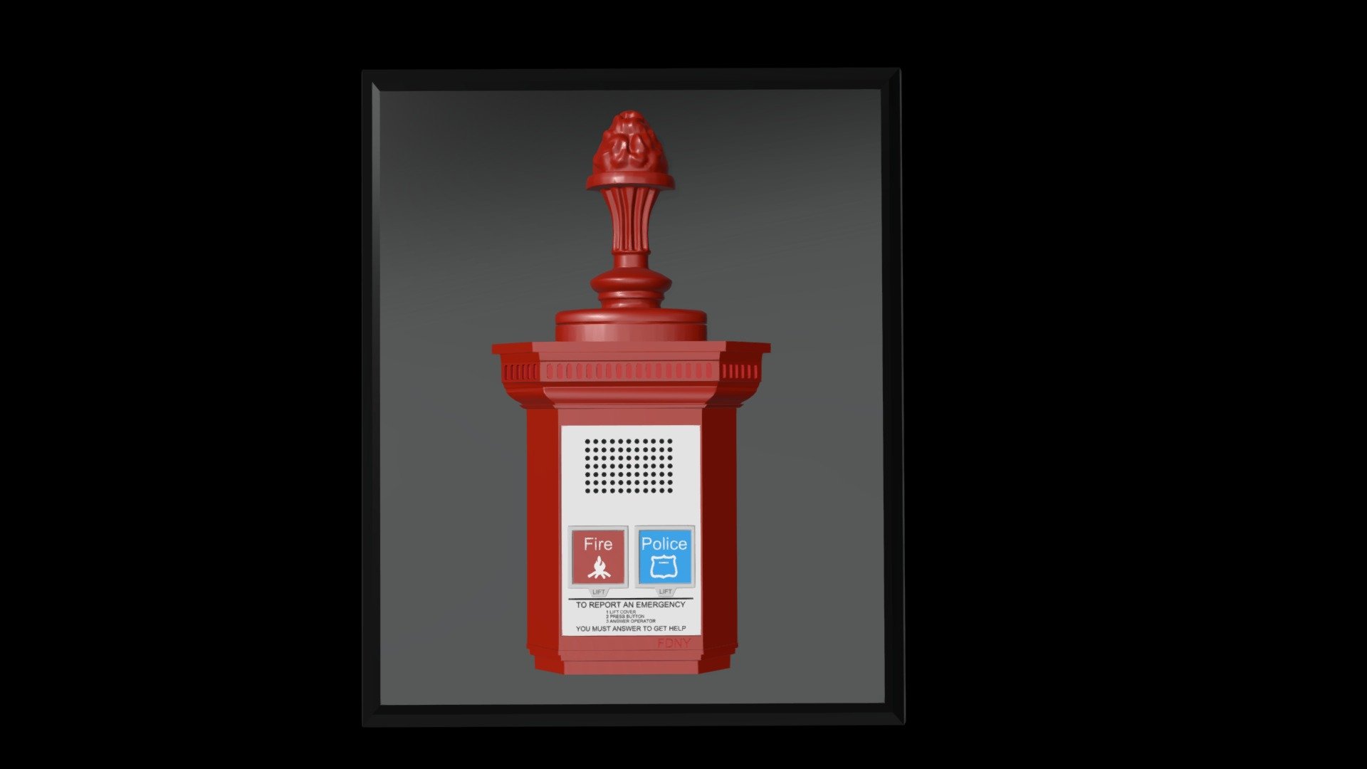 Sketchfab Call Box - 3D model by lutherberry76 [0f5a2fe] - Sketchfab