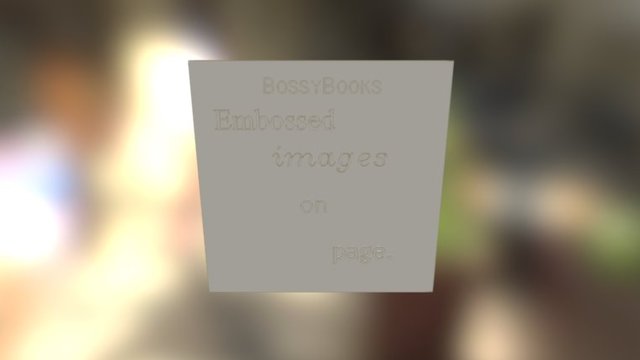 bossybook 3D Model
