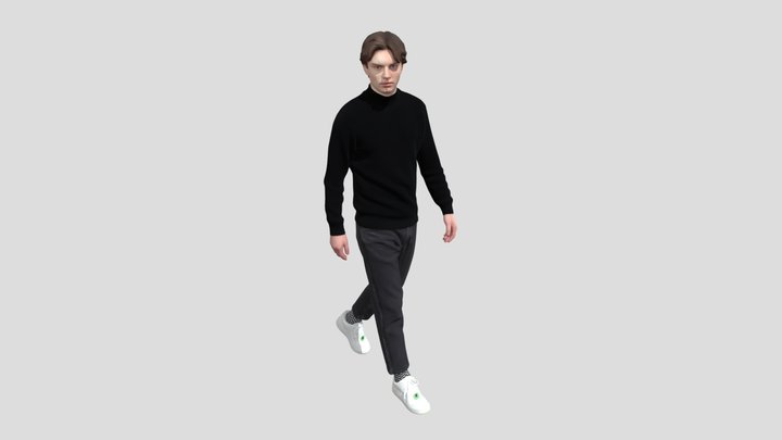 Monochrome Stride – Gratis 3D-model STL
