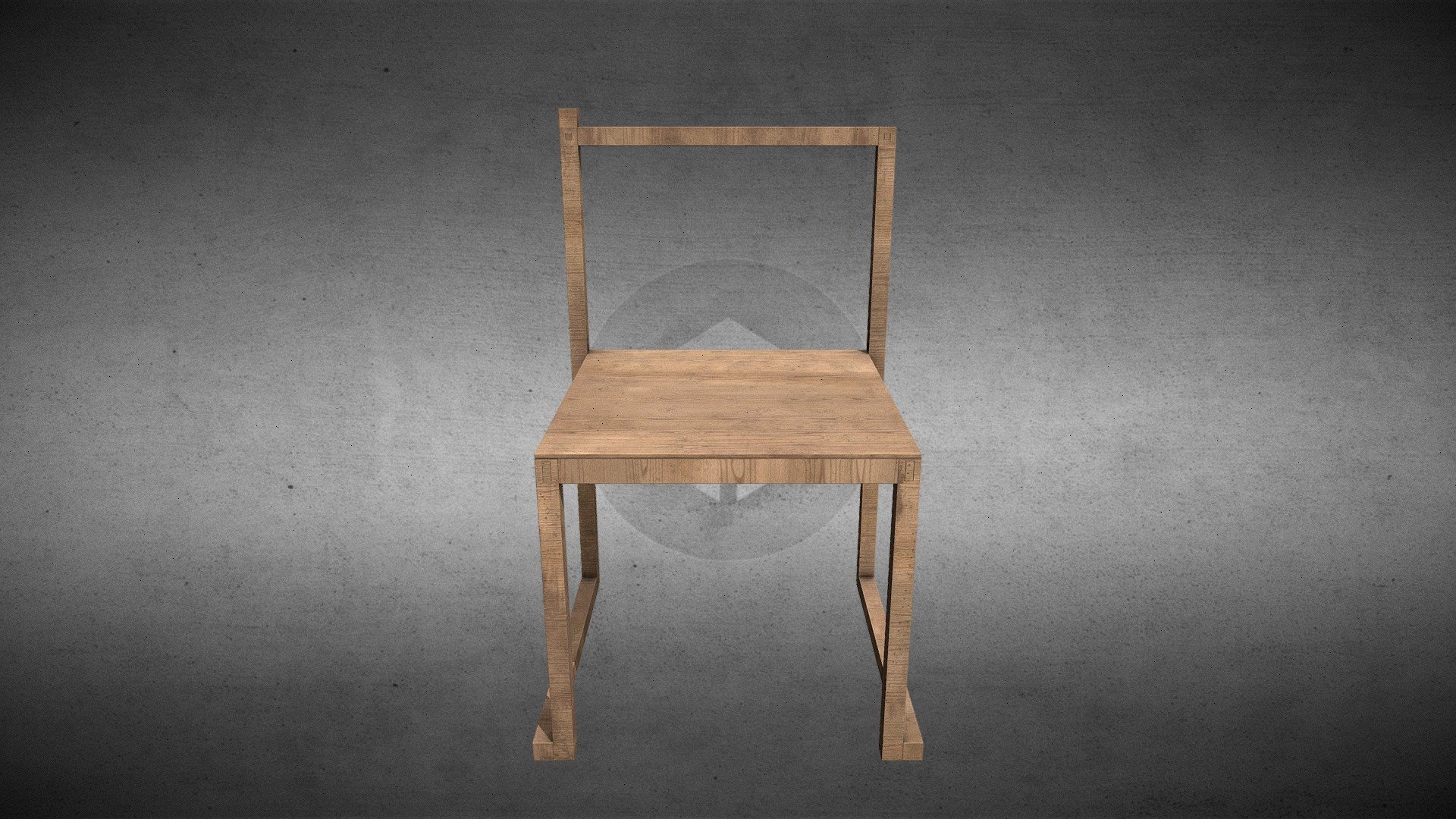 Minimalist Wooden Chair - Download Free 3D model by bluesassassins ...