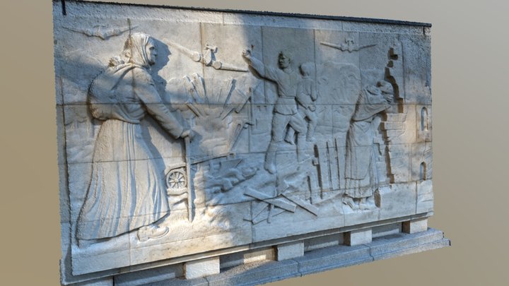 Sowjetisches Ehrenmal - Selected Frieze #3 3D Model