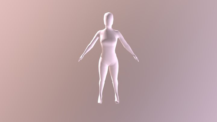 Base Mesh Female 3D Model