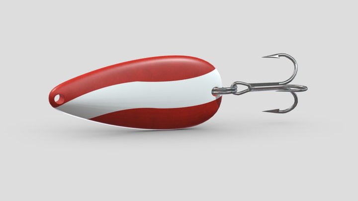 South Bend Spoons Lure 3D Model