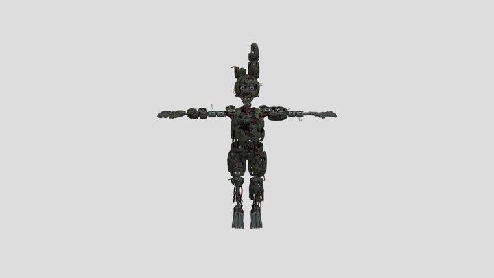 Ignited_ Springtrap 3D Model