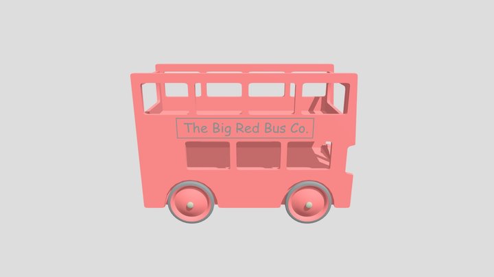 Toy Bus 3D Model