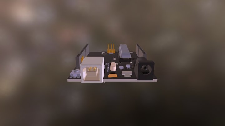 Black Arduino2 3D Model