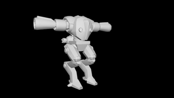 Unfinished_Robot 3D Model