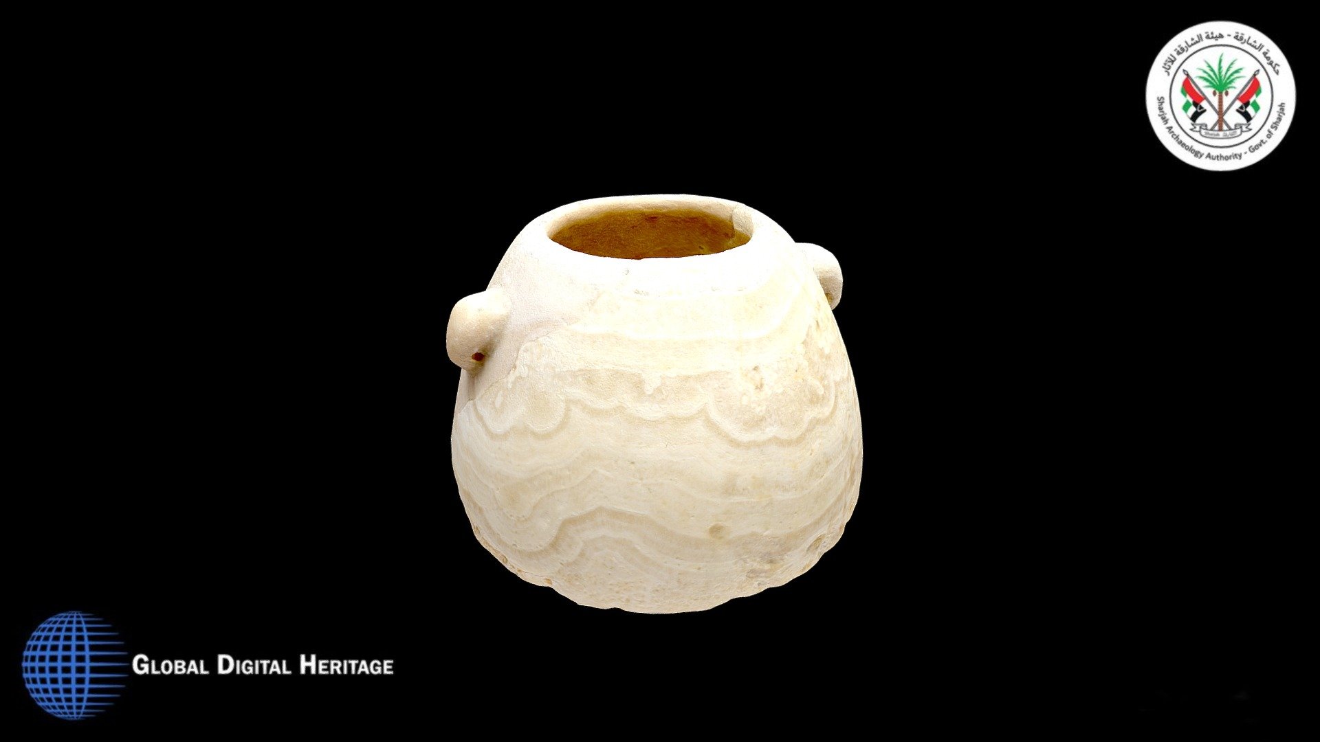 Stone vessel 3rd C BCE-1st C CE. Mleiha, Sharjah