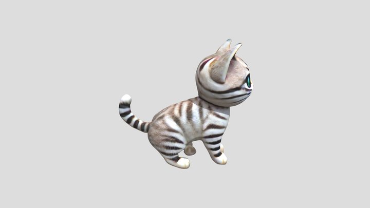94f36b80e514_cute__cuddly__and_realistic_cat 3D Model