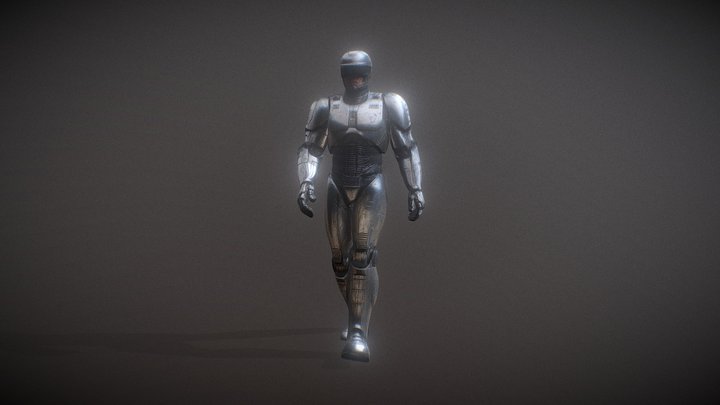 The guy is like Robocop (Animated)