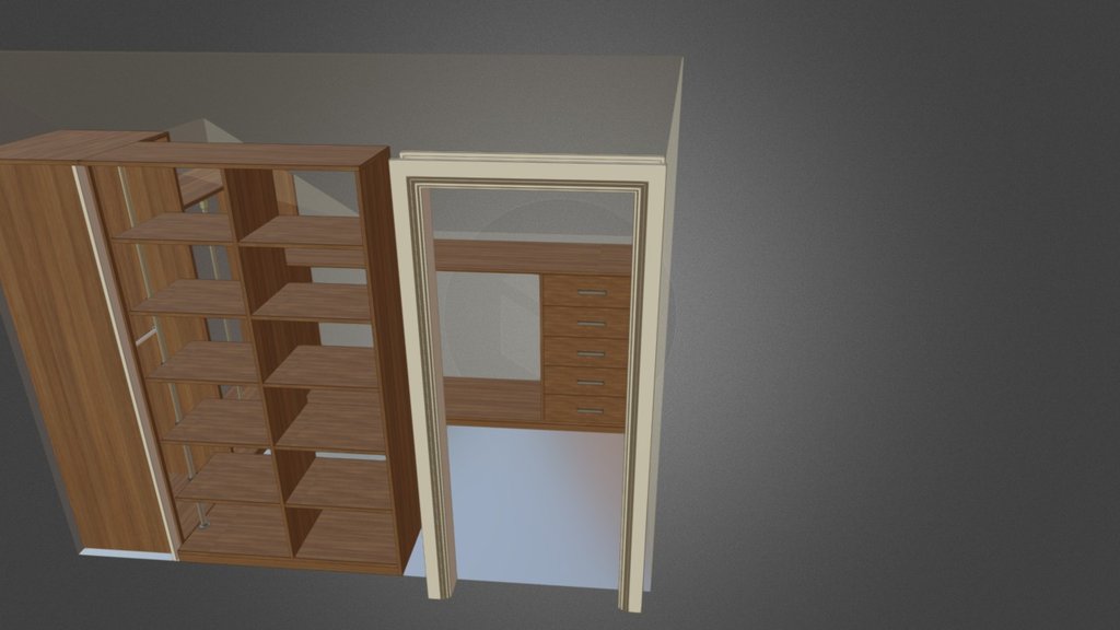 Walk In Wardrobe - 3D model by All Wardrobes (@olmi) [0f66935] - Sketchfab