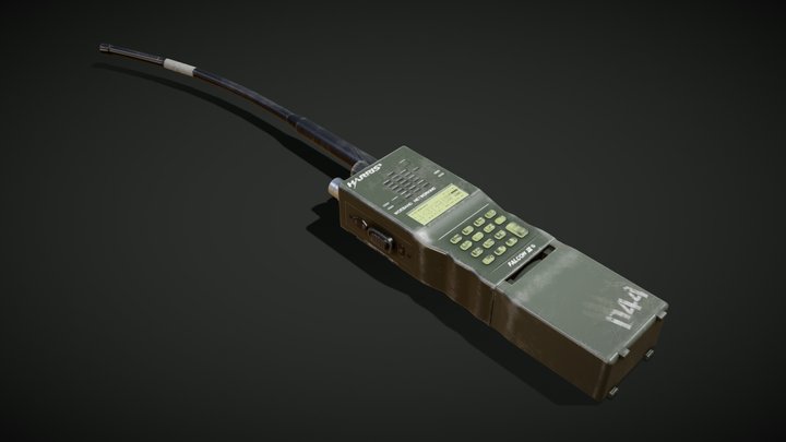PRC-152 Handheld Radio 3D Model