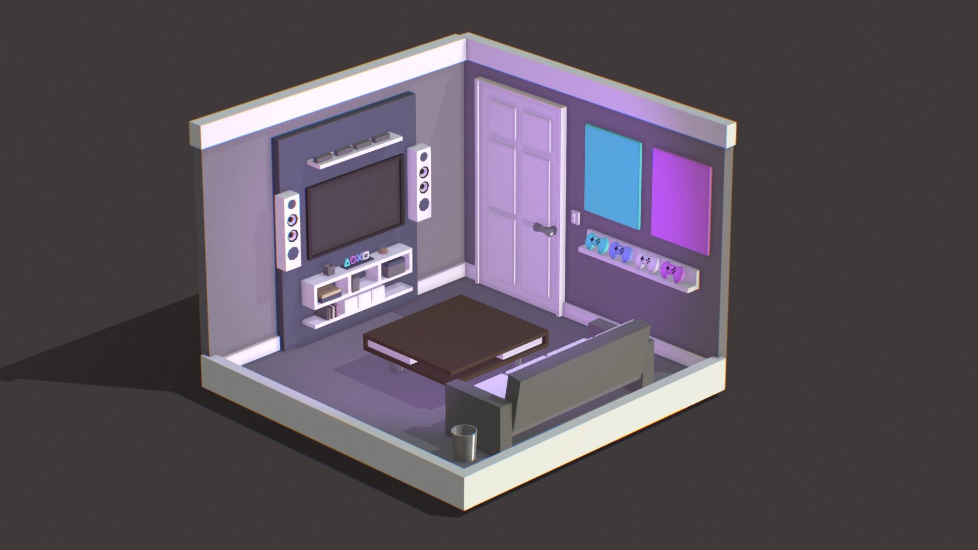 Room - Download Free 3D model by KattyLi [0f69a21] - Sketchfab