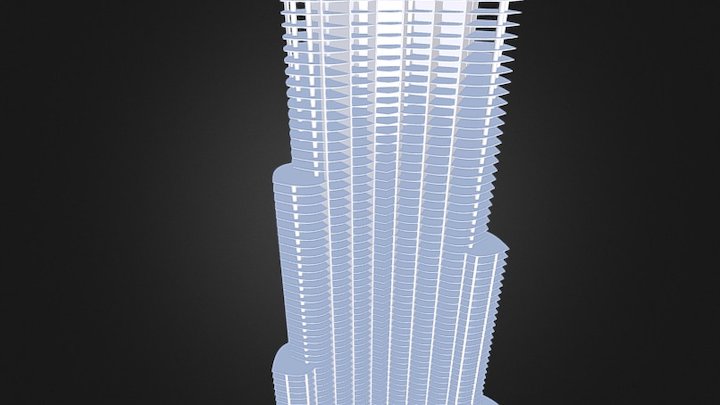 Modéle Burj Khalifa DUBAI 3D Model