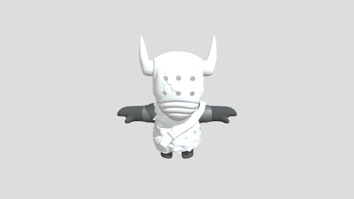 Barbarian from Castle crashers (non-rigged) 3D Model