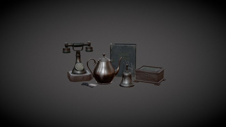Haunted Inn Asset Pack 3D Model