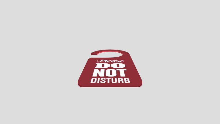 Hotel label 3D Model