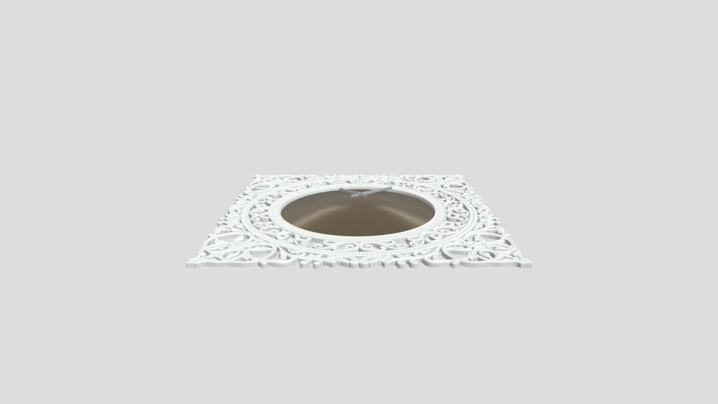 Wall Clock Wood Frame