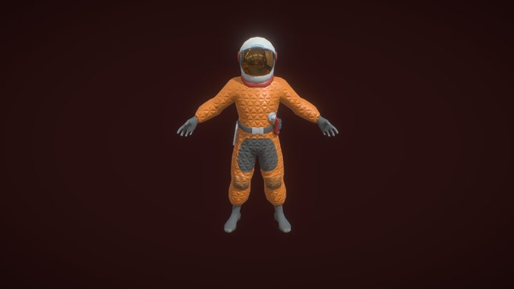 Astronaut - space dweller 3D Model