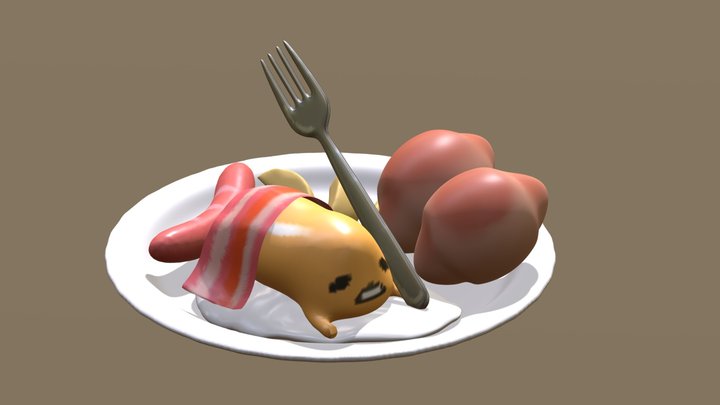 Gudetama 3D Model