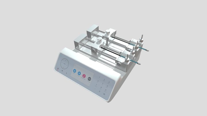 Infusion Pump Syringe 3D Model