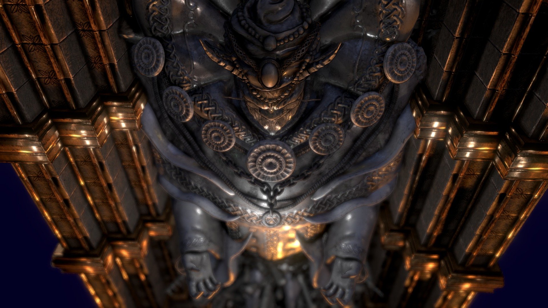 Hero & Demon King Past Demon King bas relief 3D model by TGS (tgsmurf) [0f6dcff] Sketchfab