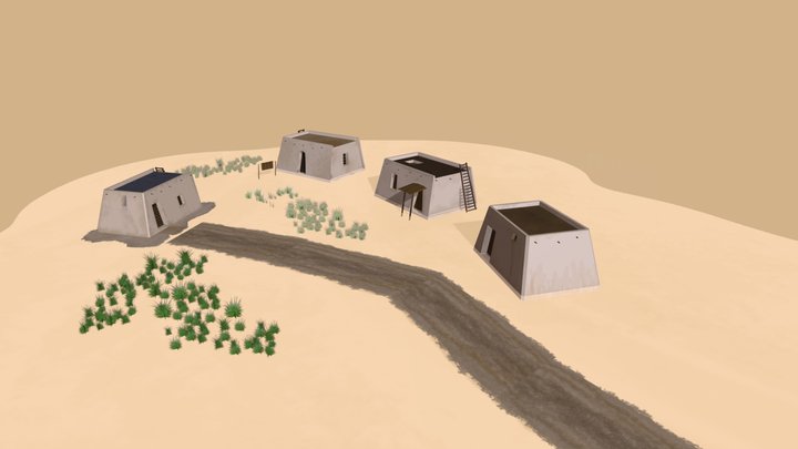 Egypt Village , work in progress 3D Model