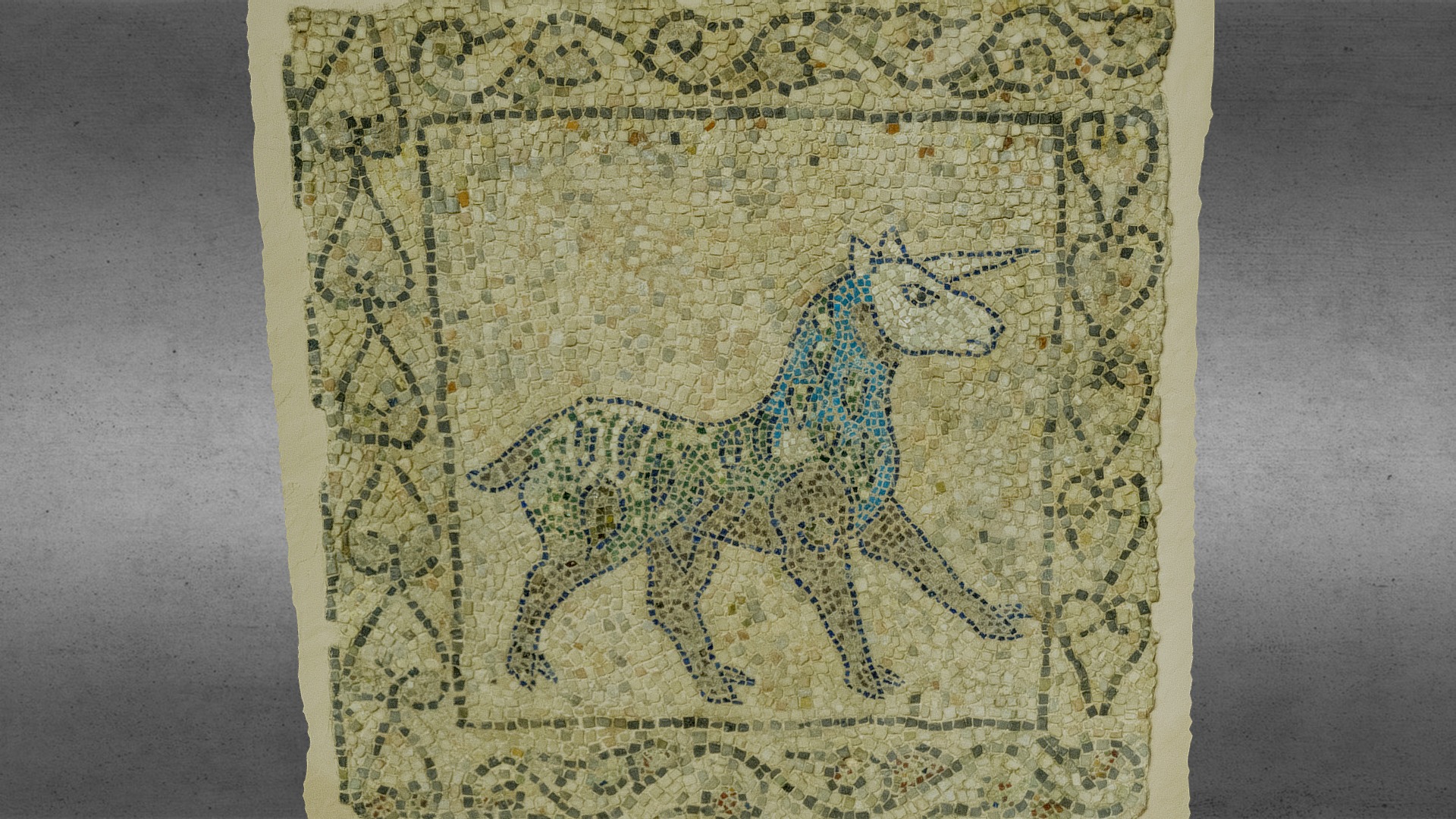 3D model Mosaico Unicorno Ver 2.0 - This is a 3D model of the Mosaico Unicorno Ver 2.0. The 3D model is about map.