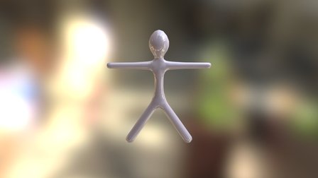 Stickperson Walking (somewhat...) 3D Model