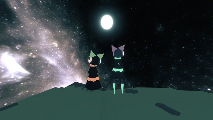 Star Gazing 3D Model