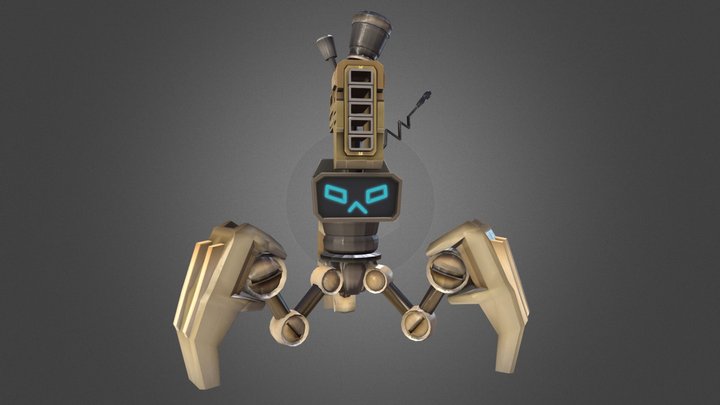 Giant Toon Bot  3D Model